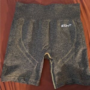 ECHT Charcoal & Yellow Performance Shorts